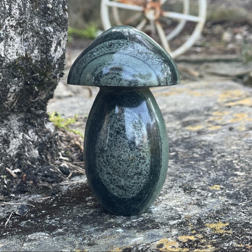 Jasper Mushroom Carved and Polished